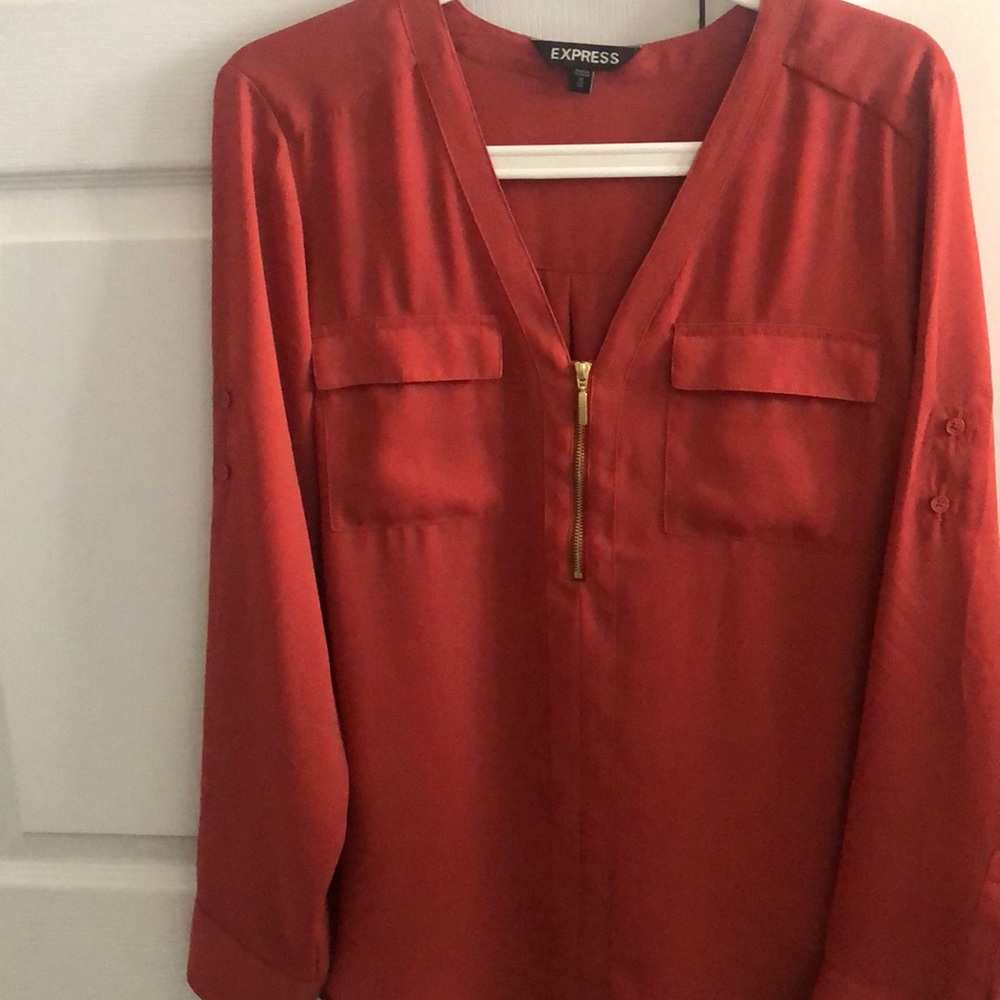 NWOT Express Zip Blouse